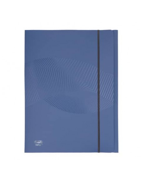 Cartelletta Favorit a tre lembi recycled 124x33 cm azzurro 400159167