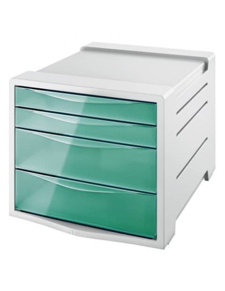 Cassettiera 4 cassetti Esselte Colour'Breeze grigio/verde 626285