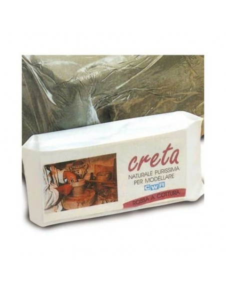Panetto DOM di creta rossa a cottura modellabile - 1 kg - 100% naurale - 272