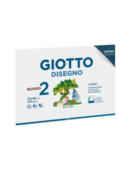 Album da disegno Giotto 2 33x48 cm - 12 ff 125 g - conf.10 pz - ruvido F583200