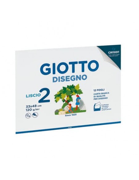 Album da disegno Giotto 2 33x48 cm - 12 ff 120 g - conf. 10 pz - liscio F583300