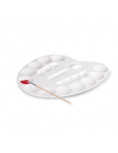 Tavolozza ovale Primo 12 scomparti bianco 216T4