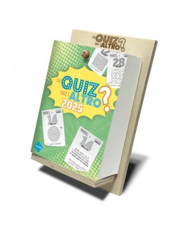 Calendario letterario giornaliero 2025 da tavolo Biembi ''Un quiz tira l'altro'' - BN9265606
