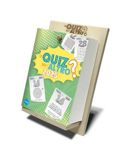 Calendario letterario giornaliero 2025 da tavolo Biembi ''Un quiz tira l'altro'' - BN9265606
