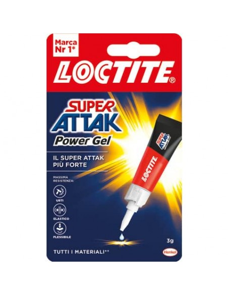 Colla Loctite Super Attak Power Flex gel 3 g trasparente in tubetto 2947515