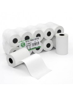 Rotoli POS Rotolificio Pugliese BPA Free Exclusive carta termica 57 mm x 15 m 48 g/m² - f. 12 mm cf. 10 pz - NBA5715-D34P