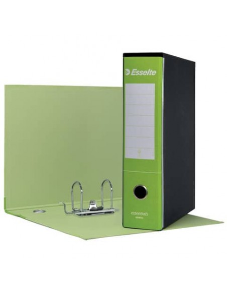 Registratore protocollo Esselte Essentials G75 23x33 cm dorso 8 cm verde chiaro - 390775600