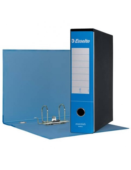 Registratore protocollo Esselte Essentials G75 23x33 cm dorso 8 cm azzurro - 390775800