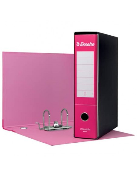 Registratore protocollo Esselte Essentials G75 23x33 cm dorso 8 cm fucsia - 390775900