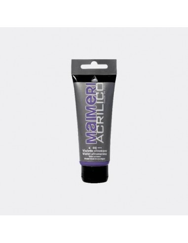 Colore acrilico Maimeri in tubetto 75 ml violetto oltremare - M0916440