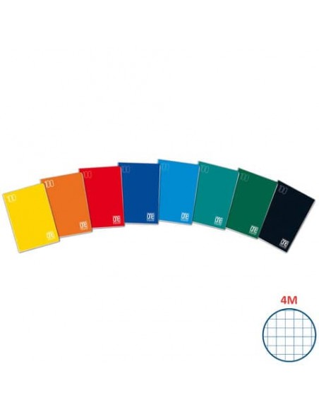Quaderno Maxi One Color punto metallico 18 ff quadretti 4M A4 - 21x29