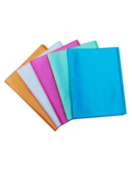 Portalistini fogli fissi Favorit buccia d'arancia 22x30 cm 60 buste assortiti 400090483