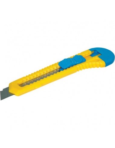 Cutter a lama trapezoidale a scatto Donau 18 mm blu/giallo - 7946001-99