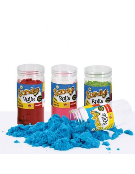 Sabbia magica Sandy Rolls Lisciani 200 g Gluten Free colori assortiti - 95438