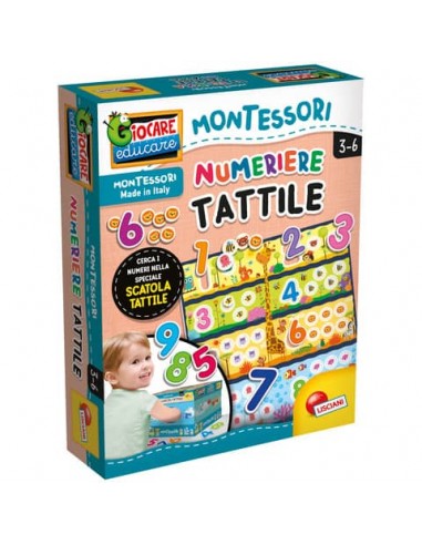 Gioco in scatola Lisciani metodo Montessori Plus Numeriere Tattile - 72453