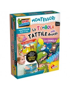Gioco in scatola Lisciani Montessori La Tombola Tattile degli Animali - 72460