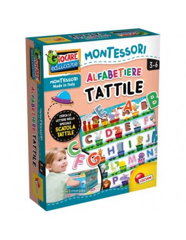 Gioco in scatola Lisciani Montessori Plus Alfabetiere Tattile - 72446