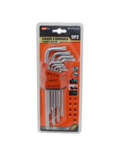 Kit di chiavi a brugola assortite Emi - puntale tork - conf. da 9 pezzi - 8100157