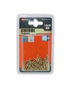 Chiodi dorati a testa piatta Emi - 19 x 1