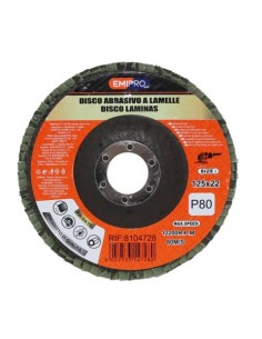 Disco abrasivo a lamelle Emi 125x22 mm grana P80 8104728