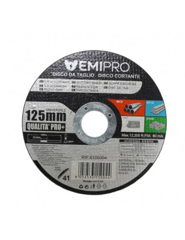 Disco da taglio Emi acciaio per flessibile - 125x1