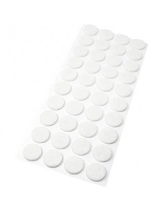 Feltrino adesivo tondo Emi Ø 20 mm - bianco - conf. da 44 pezzi - 8509074