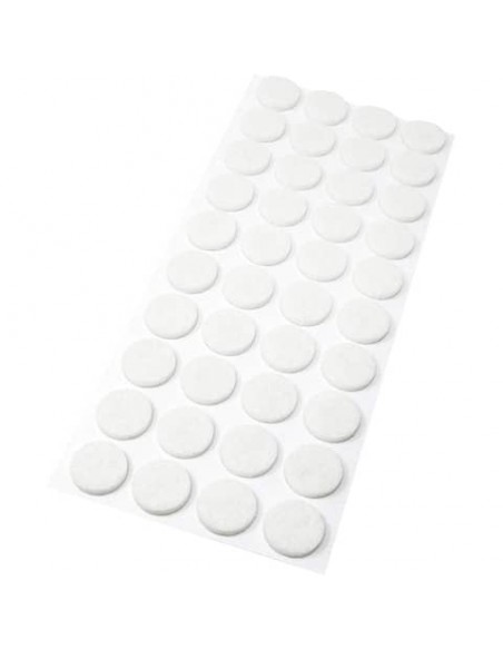 Feltrino adesivo tondo Emi Ø 20 mm - bianco - conf. da 44 pezzi - 8509074