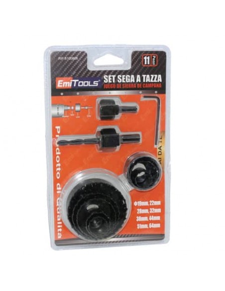 Kit sega a tazza Emi - conf. da 11 pezzi 8100808