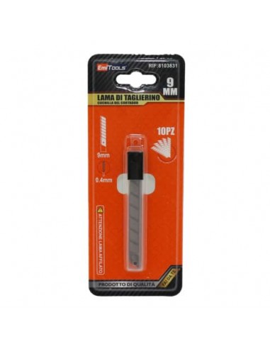 Lama di ricambio per cutter Emi - pezzi 9 mm - conf. 10 pezzi - 8103831