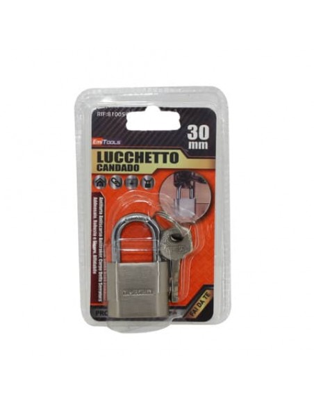Lucchetto a chiave in acciaio Emi 30x49 mm - 8100544