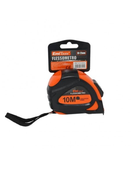 Metro flessibile Emi - 10m x 25 mm - arancione e nero - 8103904