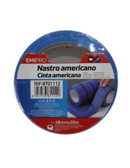 Nastro americano Emi - 48 mm x 20 m - blu - 8701112