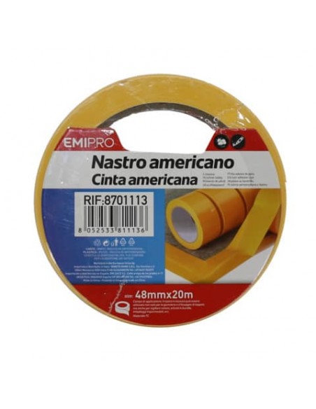 Nastro americano Emi - 48 mm x 20 m - giallo - 8701113