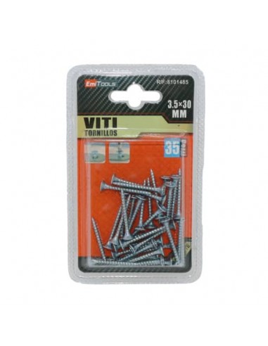 Viti per legno argentate Emi - 30x3