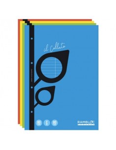 Blocco collato a fogli mobili Rambloc FSC® A4 - 40 ff - 80 g - conf. da 4 pz - 0C - 90500405