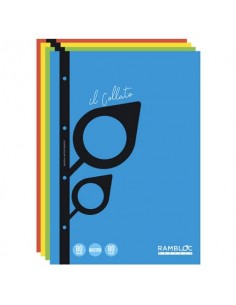 Blocco collato a fogli mobili Rambloc FSC® A4 - 40 ff - 80 g - conf. da 5 pz - bianco - 90500304