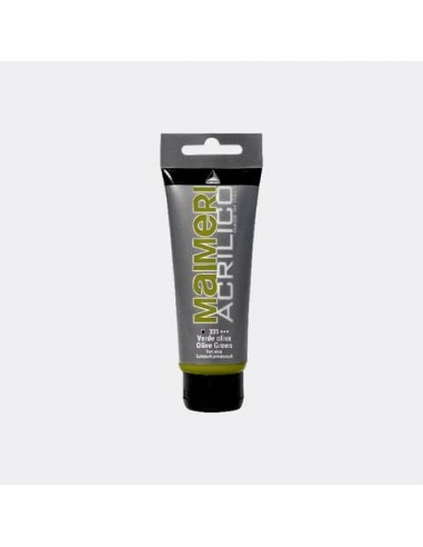 Colore acrilico Maimeri in tubetto 75 ml verde oliva - M0916331