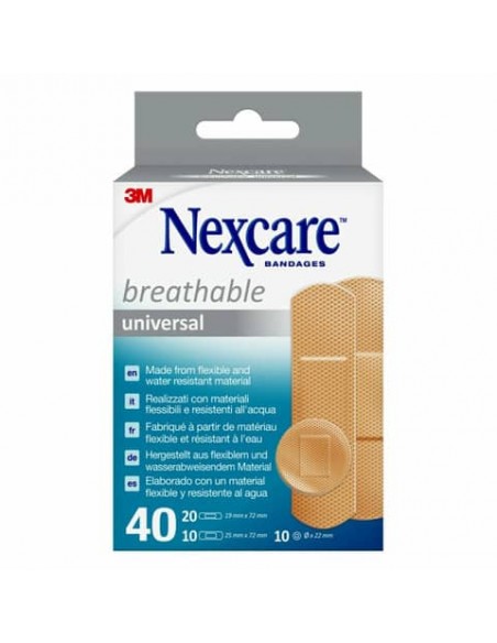 Cerotti Nexcare™ ''Universal'' assortiti 3 misure assortiti conf. 40 cerotti - N0340AS