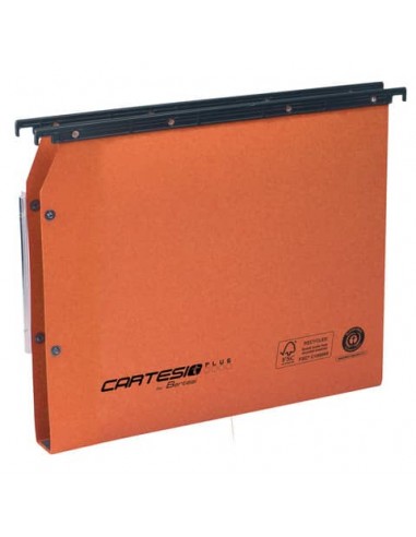 Cartelle sospese laterali per armadi CARTESIO PLUS 33 cm fondo U 3 cm arancio Conf. 25 pezzi - 314 M Link 3 -A2