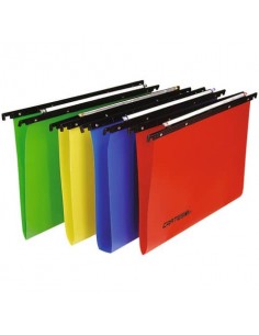 Cartelle sospese orizzontali per cassetti CARTESIO PP 33 cm fondo a V assortiti Conf. 25 pezzi - 500/330 -A7