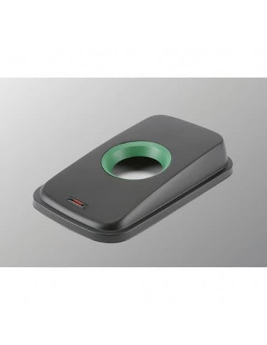 Coperchio per contenitori Geo - bottiglie Vileda Professional in PPL nero/verde - 137734