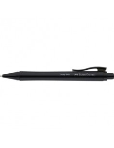 Penna a sfera Faber-Castell Daily Ball XB inchiostro blu - colore fusto nero - conf. 10 pezzi - 140690