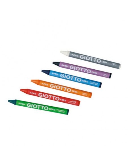 Pastelli a cera GIOTTO CERA assortiti  astuccio appendibile da 24 - 282200
