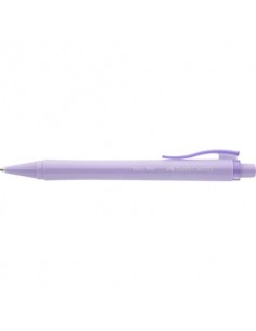 Penna a sfera Faber-Castell Daily Ball XB inchiostro blu - colore fusto lilla - conf. 10 pezzi - 140688