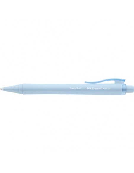 Penna a sfera Faber-Castell Daily Ball XB inchiostro blu - colore fusto blu cielo - conf. 10 pezzi - 140689