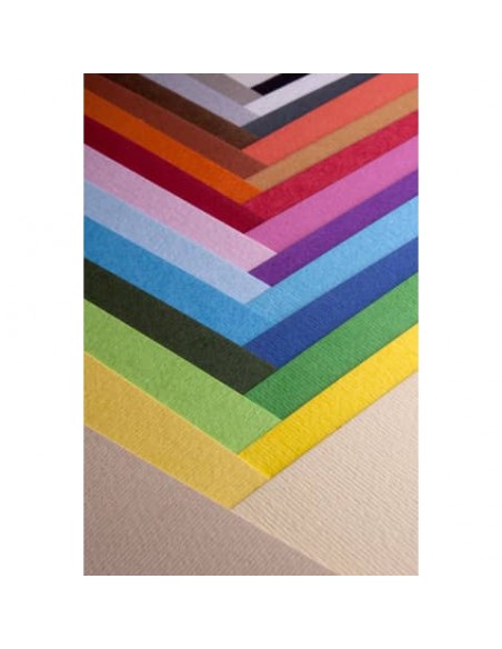 Cartoncino a due superfici Fabriano CartaCrea 35x50 cm 220 g conf. 10 fogli - arancio - 46435108