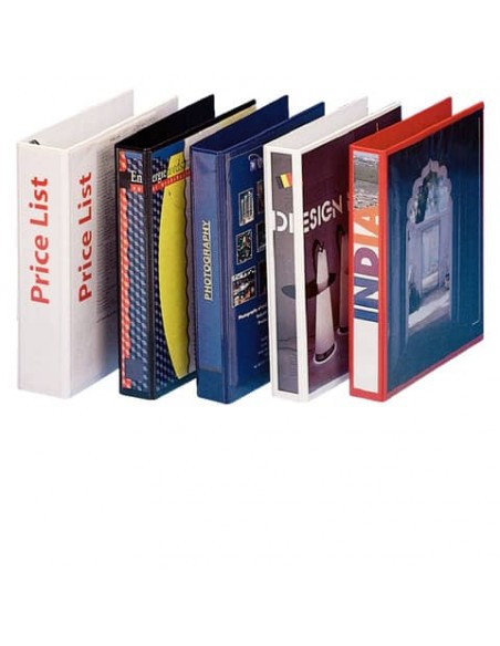 Raccoglitore ad anelli personalizzabile Esselte Essentials 4xD.60 -  f.to 22 x 30 cm blu - 49718