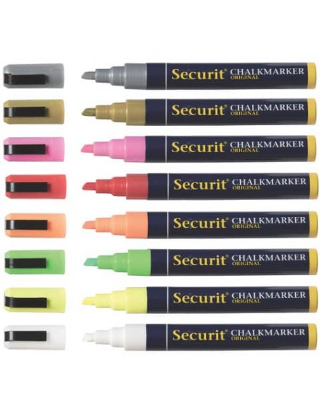 Pennarello a gesso liquido Securit® a punta media 2-6 mm bianco SMA510-WT