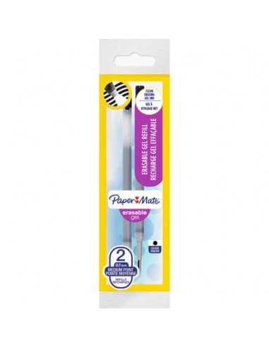Refill gel Paper Mate Erasable nero  confezione da due pezzi - 1984519