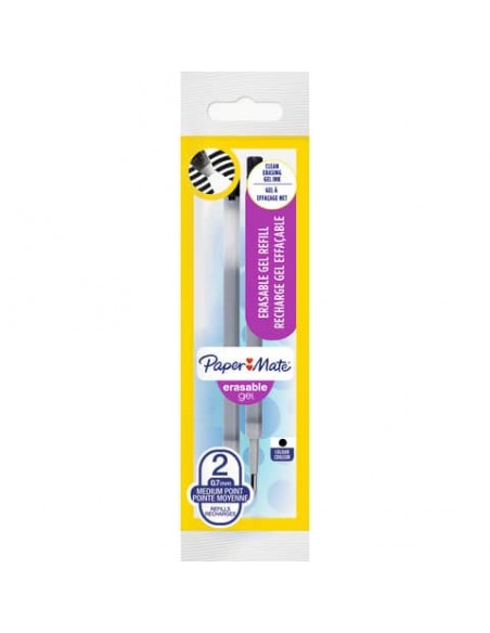 Refill gel Paper Mate Erasable nero  confezione da due pezzi - 1984519